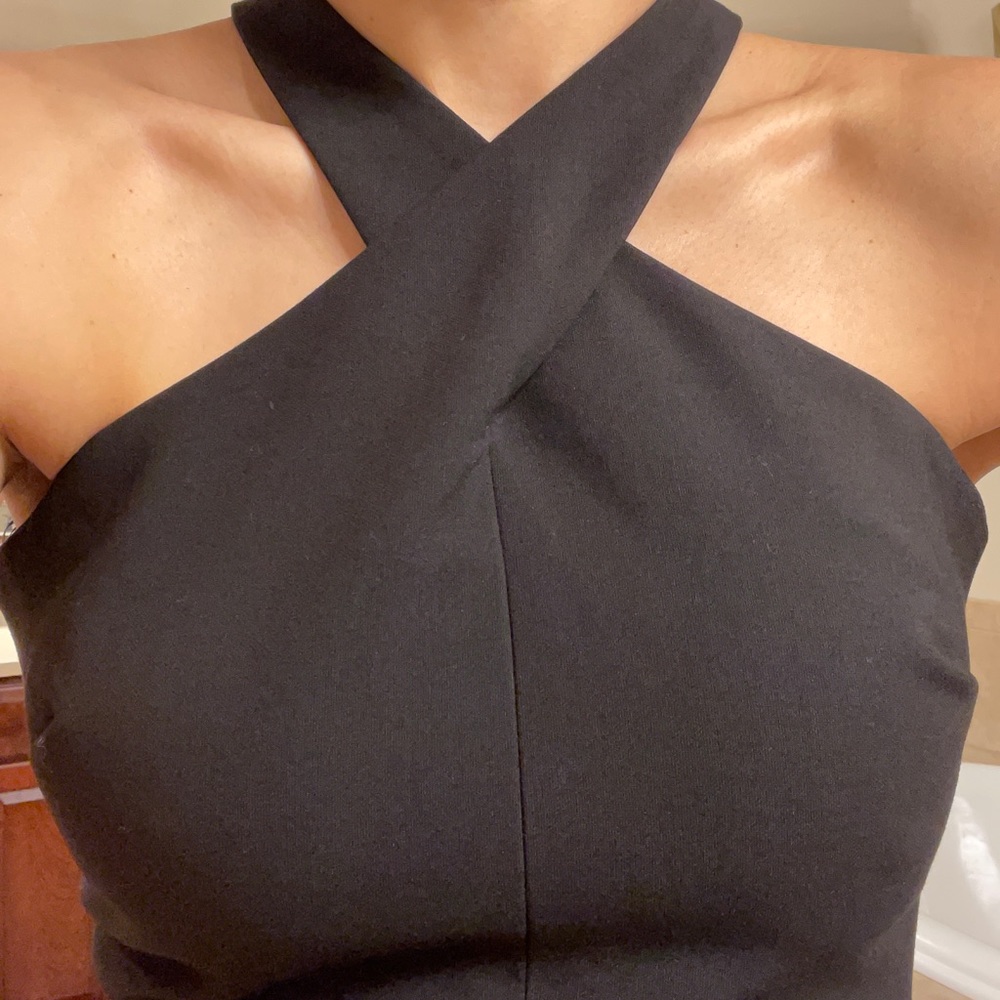 Little Black Dress LBD. Sexy cleavage